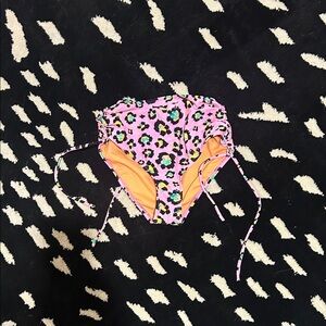 Floral High-Waisted Bikini Bottoms